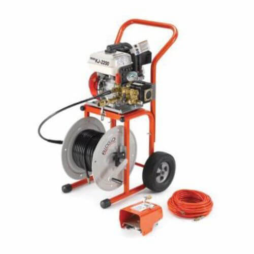 Ridgid® 63882 Water Jetter with H-30 Cart, 200 ft Max Run, 6.5 hp