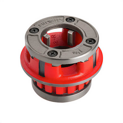 Ridgid® 37590 Hand Threader Die Head, Series: 12-R, 1-1/2 in Nominal, NPSM, Right Hand Thread, Alloy Steel Die, Alloy Steel