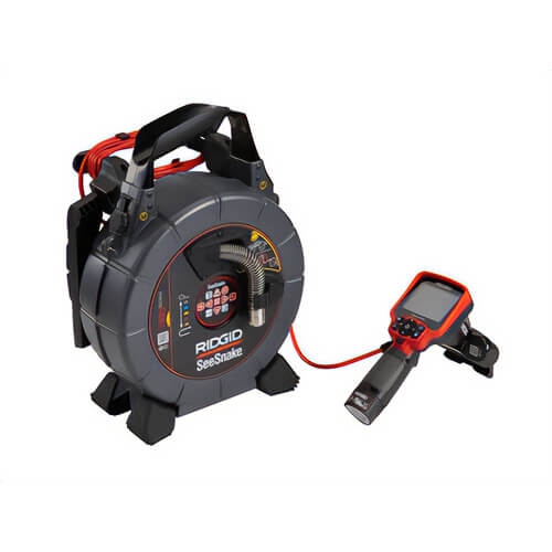 Ridgid® 70728 SeeSnake® microREEL® CA-350 Video Inspection System Kit, 25 mm Camera dia, 100 ft Push Cable, 2.5 in Min Bend Radius