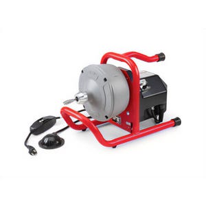 Ridgid® 71722 Sink Drain Cleaning Machine Kit K-40AF, 3/4 to 1-1/2 in Drain Line, 1/8 hp, 115 VAC