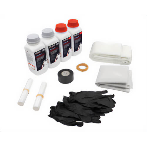 Ridgid® 74708 Pipe Patch Kit, White, Bottle, Polymer, 3-4 in Pipe x 6 in Repair