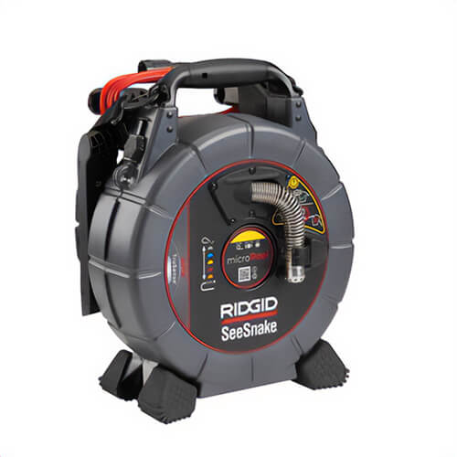 Ridgid® 78118 SeeSnake® microREEL® APX™ and CSx Via™ System with TruSense®, 25 mm Camera dia, 11/2 in - 4 in Line Capacity