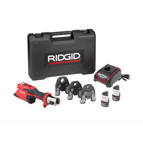 Ridgid® 78158 RP 251 Press Tool Battery Kit with ProPress® Jaws, Multilayer/PEX Tubing, 12V Advanced Lithium, 1/2 in - 1 in