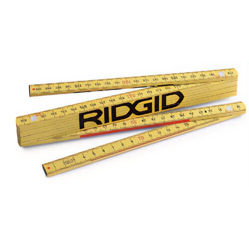 Ridgid® 81280 Folding Metric Rule, 5/8 in Width, 2 m L