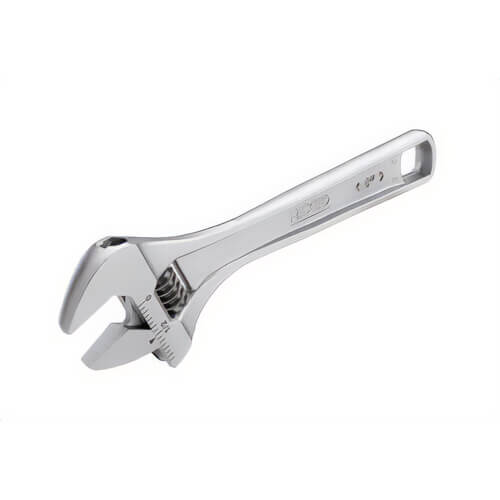 Ridgid® 86902 Adjustable Wrench, 3/4 in Wrench Opening, 6 in OAL, 15° Head, I-Beam Handle, Chrome Vanadium Alloy Steel Body