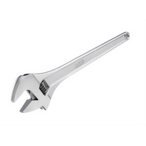 Ridgid® 86932 Adjustable Wrench, 2-7/16 in, 24 in OAL, Chrome Vanadium Alloy Steel Body, Chrome Vanadium Alloy Steel