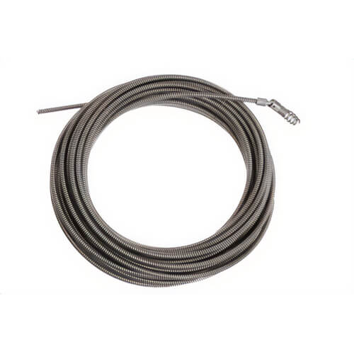 Ridgid® 89405 Hollow Core Cable with Drop Head Auger, 5/16 in dia x 50 ft L, 3/4 to 1-1/2 in Drain Line, Steel, 1 pc