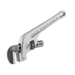 Ridgid® 90117 End Pipe Wrench E-914, 2 in Pipe, 14 in OAL, Floating Forged Hook Jaw, Aluminum Handle