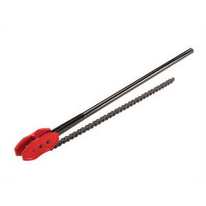 Ridgid® 92680 Reversible Chain tong, 1-1/2 to 8 in Pipe, 50 in OAL, Alloy Steel Double End Jaw, Cast Iron Handle