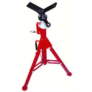 Rothenberger 10640 Super Jack Pipe Stand, w/ V-Head, 21 D x 31 W x 13 H in