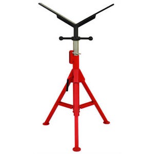 Rothenberger 10644 Super Jack Pipe Stand, w/ V-Head, 16 in, 12.8 D x 16.26 W x 4.33 H in
