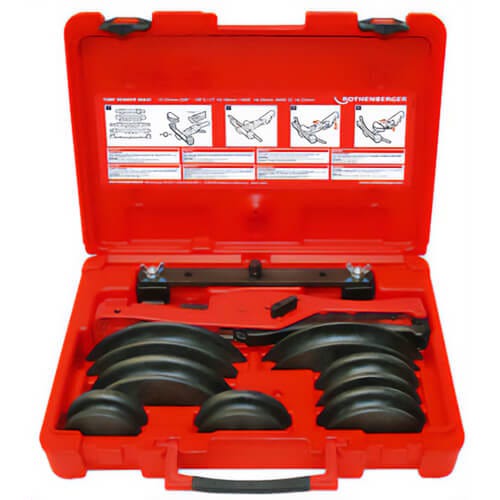 Rothenberger 23022X Maxi Ratcheting Tubing Bender Set, 3/8 to 7/8 in OD, 0.75 D x 0.75 H in
