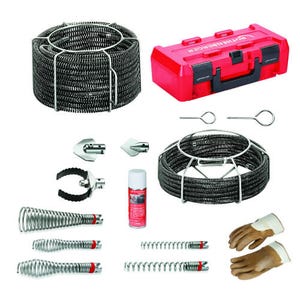 Rothenberger 72956X Standard Spiral Tool Set, 5/8 in & 7/8 in, 20.27 D x 12.59 W x 43.94 H in