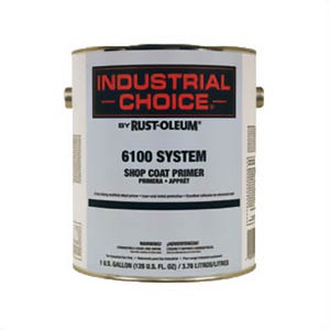 Rust-Oleum® 206329 6100 System 1-Component Fast Dry Shop Coat Primer, 1 gal Container, Liquid Form, Red, 315 to 525 sq-ft/gal Coverage