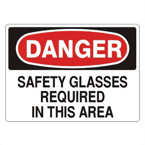 Safehouse Signs D-710533 Danger Sign, 10 in H x 14 in W, Red/Black/White, Polystyrene Plastic, Holes Mounting