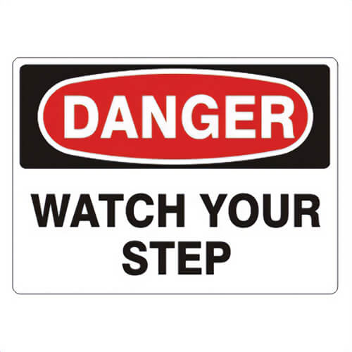 Safehouse Signs D-920533 DANGER Sign, 10 in H x 14 in W, Red/Black/White, Polystyrene Plastic, Holes Mounting