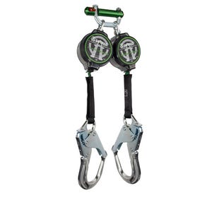 Safewazeâ„¢ 018-5027 Dual Leg Web Retractable with Aluminum Rebar Hooks, 7 ft