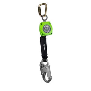 Safewazeâ„¢ 019-5044 Web Retractable with Steel Snap Hook and Steel Carabiner, 6 ft