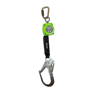 Safewazeâ„¢ 019-5046 Web Retractable with Steel Rebar Hook and Steel Carabiner, 6 ft