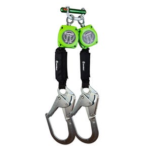 Safewazeâ„¢ 019-5054 Web Dual Leg Retractable with Steel Rebar Hooks and 9013 BWB, 6 ft