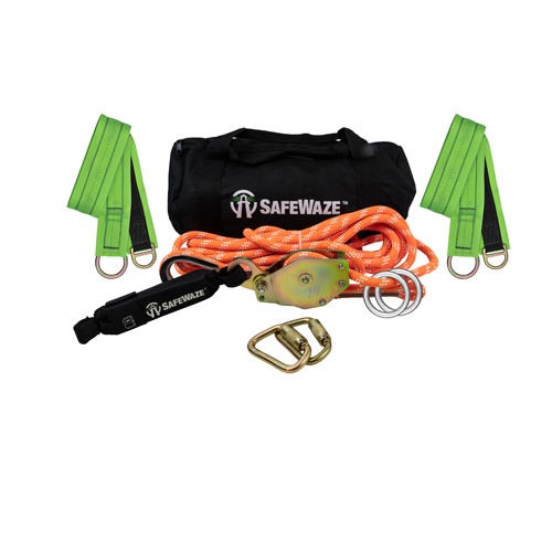 Safewaze™ 019-8005 Kernmantle Rope HLL, Cross Arm Straps, 60 ft
