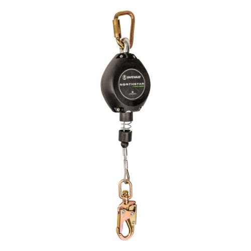Safewaze™ FS-EX1080-G Northstar Classic Cable Self Retracting Lifeline, 80 ft