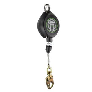 Safewazeâ„¢ FS-FSP1215-G Cable Retractable with Swivel Fall Indicator Hook, Class A , 15 ft