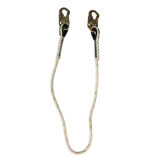 Safewaze™ FS33210 Polydac Rope Positioning Lanyard, 6 ft