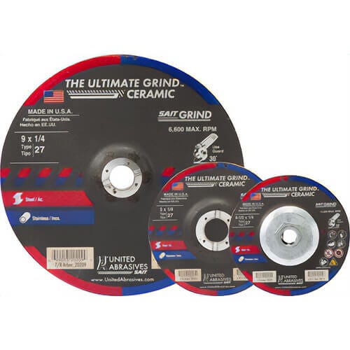 SAIT® 20204 DS 4-1/2 x 1/4 x 7/8 Ug Ceramic, 25 ea