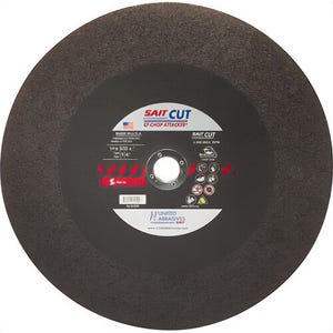 SAIT® EZ-Chop Attacker® 24500 Type 1 Cut-Off Wheel, 14 in dia x 3/32 in Thick, 1 in Center Hole, 36 Grit, Aluminum Oxide Abrasive