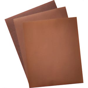 UA® 84233 3S Sanding Sheet, 11 in L x 9 in W, 150 Grit, Stearate Aluminum Oxide Abrasive, Paper Backing