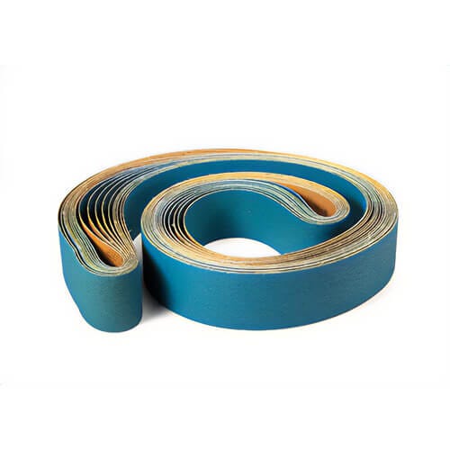 SAIT® Z-H Quick Ship™ 64772 Waterproof Coated Abrasive Belt, 3 in W x 132 in L, 36 Grit, Medium Grade, Zirconia Alumina Abrasive, Polyester Backing