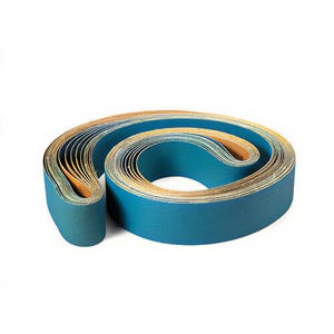 SAIT® Z-H Quick Ship™ 64772 Waterproof Coated Abrasive Belt, 3 in W x 132 in L, 36 Grit, Medium Grade, Zirconia Alumina Abrasive, Polyester Backing