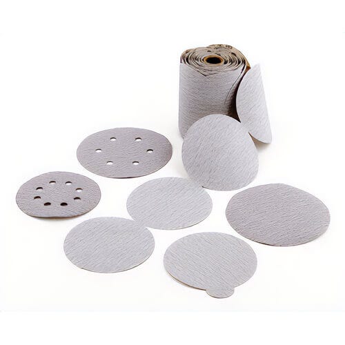 SAIT® 35414 Paper Disc Roll, 6A Aluminum Oxide Grain, 5 in dia, 180 grit, 400 ea