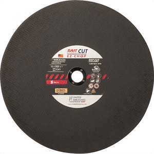 SAIT® EZ-Chop® 24034 Type 1 Cut-Off Wheel, 12 in dia x 3/32 in Thick, 1 in Center Hole, Aluminum Oxide Abrasive