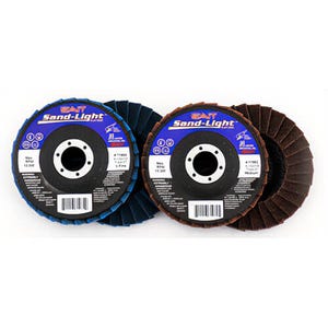 SAIT® 71982 Sand-Light™ Flap Discs, 4-1/2 x 7/8, 5 ea