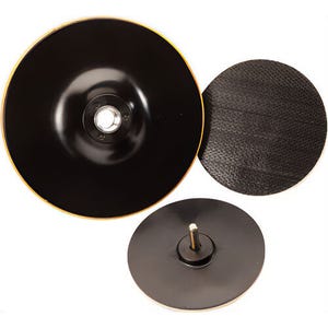 UA® 95154 Backing Pad, 4 in dia Pad, Hook and Loop Attachment