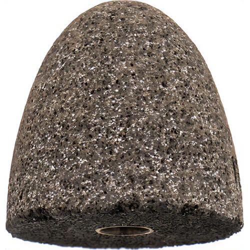 SAIT® 25009 Cone, Type 16, 3 in L, 3 in dia, 5/8 in-11 Arbor, A20 Grade, 12,000 Max rpm, 10 ea