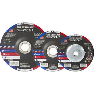 SAIT® 22385 The Ultimate Cut™ High Performance Cut-Off Wheel, 5 in dia x 0.045 in Thick, 7/8 in Center Hole, 60 grit