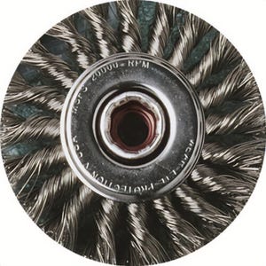 SAIT® 03442 Ultraknot Carbon Steel Wheels, 4 in