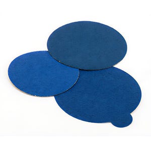 SAIT® 34115 Heavy Duty PSA Coated Abrasive Disc, 5 in dia Disc, 120 Grit, Premium Zirconium Abrasive, Paper Backing