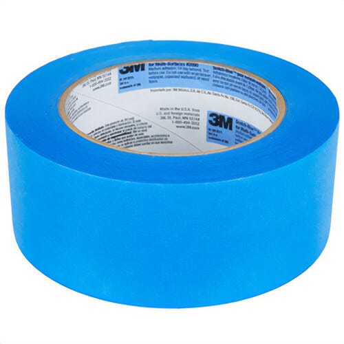 Scotch® 7100186415 Painter Masking Tape, 60 yd L x 1.88 in W, 5.4 mm Thick, Acrylic Adhesive, Crepe Paper Backing