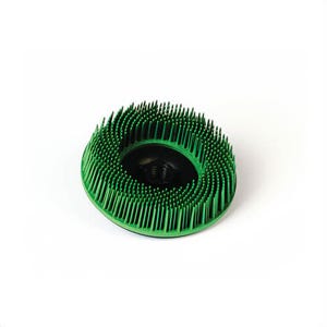 Scotch-Briteâ„¢ 7100138173 Bristle Disc, BD-ZB, 50, Green, Ceramic Abrasive Grain, 4-1/2 in x 5/8 in-11 Internal