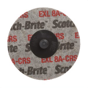 Scotch-Briteâ„¢ 7000028470 Rolocâ„¢ EXL Unitized Wheel, XL-UR, 8A Coarse, TR, 3 in