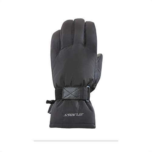 Seirus® 8114.0.1423 Heatwave™ Breathable General Purpose Gloves, Cold Weather, M, Black/Charcoal, Poly Tricot Palm, Resists: Water