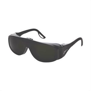 Sellstrom® X35™ S72905 Spring Loaded Flip Safety Glasses, Hard Coated Anti-Scratch, IR 3 and IR 5 Lens, Lightweight Frame, Black, Polycarbonate Lens
