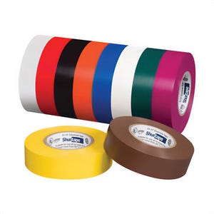 Shurtape® 200783 EV 057C General Purpose Colored Electrical Tape, 66 ft L x 3/4 in W, 7 mil Thick, PVC Backing, White