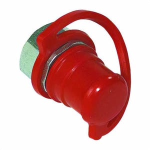 Simplex® CT210 Flush Face/No Spill Hose Coupler Half with Dust Cap for Bolting Products 1/4 in NPTF