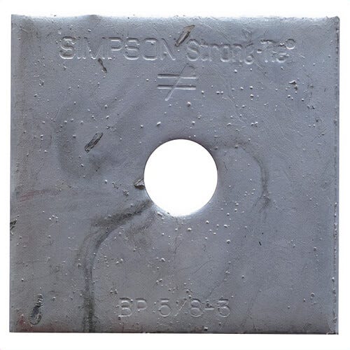 Simpson Strong-Tie® BP 5/8-3 5/8 in Bolt dia 3 x 3 Bearing Plate