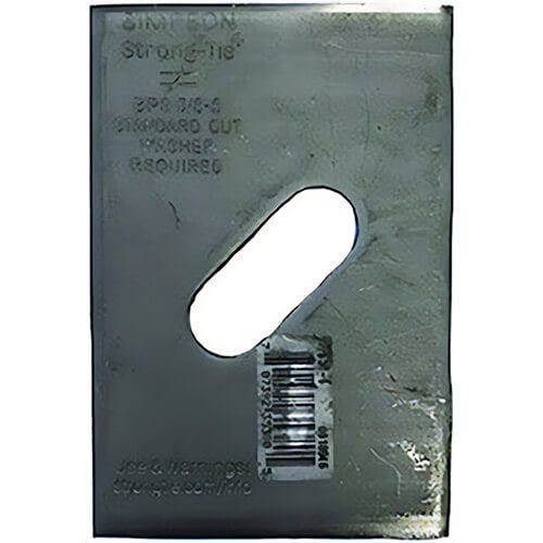 Simpson Strong-Tie® BPS 5/8-6 Slotted Bearing Plate for 6X Walls